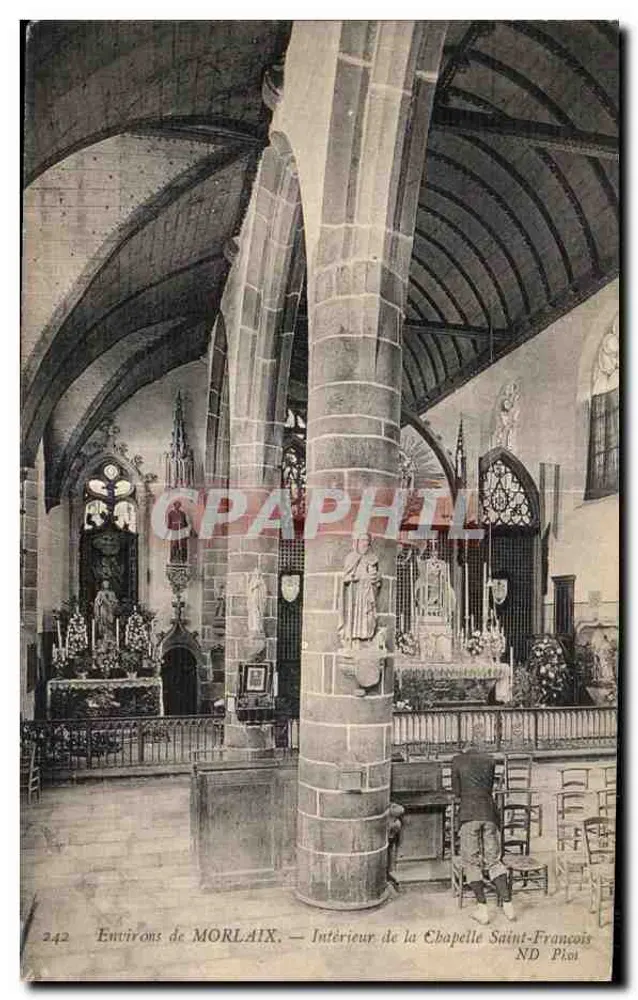 Innenraum der Kapelle Saint-François — Umgebung von MORLAIX — ND Ploit - Vorderseite