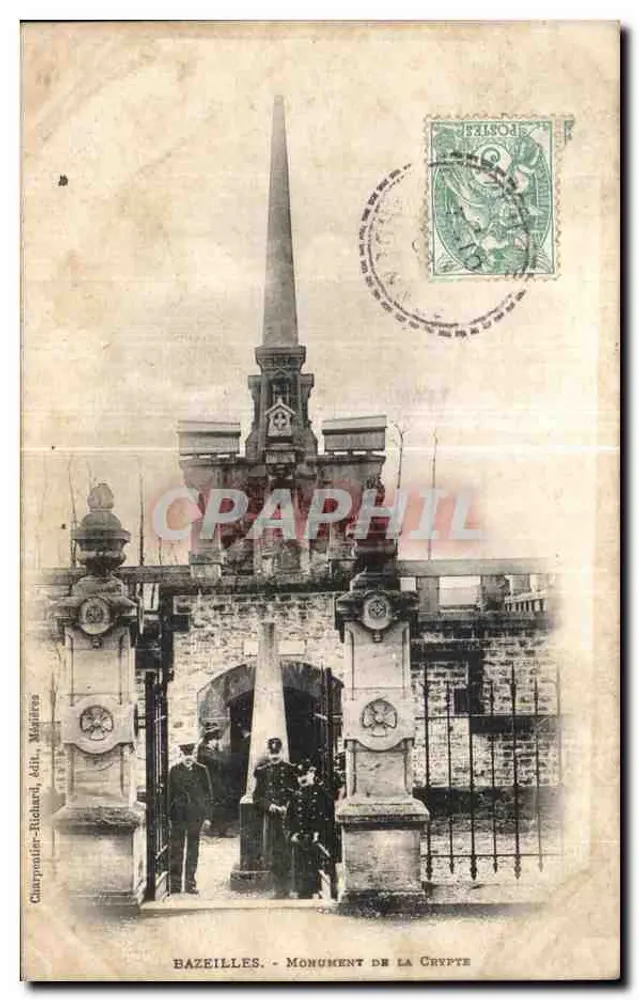 Bazeilles - Monument da Cripta — Charpontin-Richard, edit. Majères - Frente