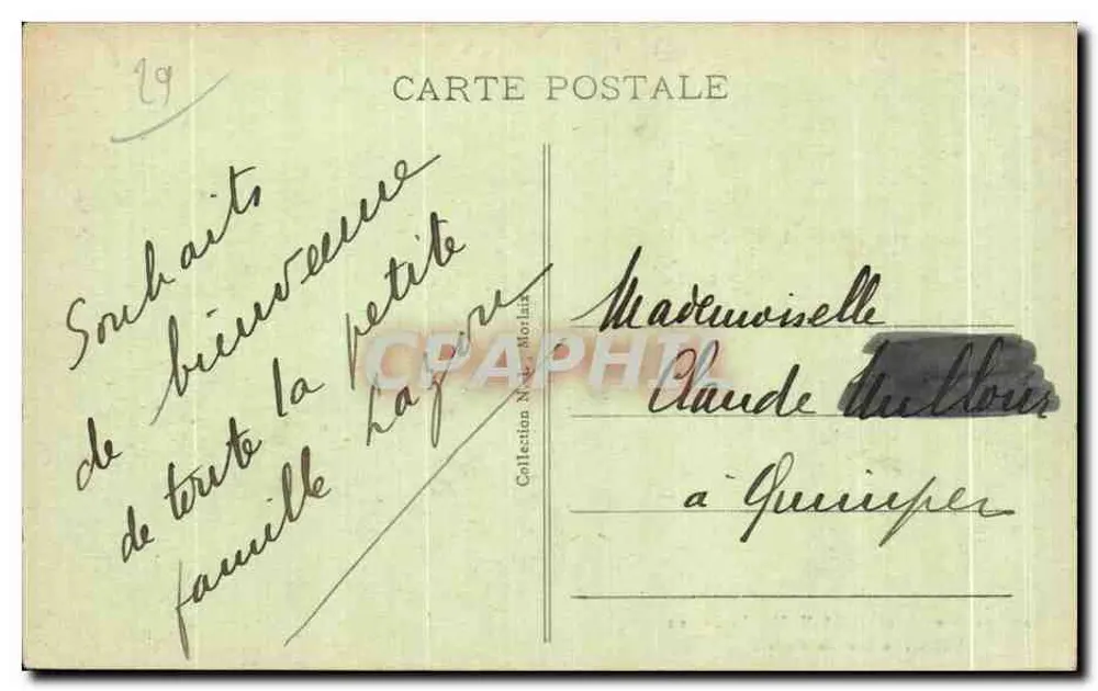 Umgebung von PLOUGASNOU — Ansicht der Bucht von Morlaix — Graphil - Rückseite
