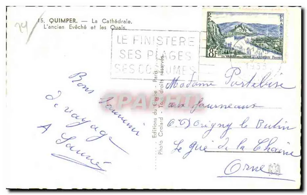 Quimper — Das ehemalige Bistum und die Ufer — Crolard-Edition - Rückseite
