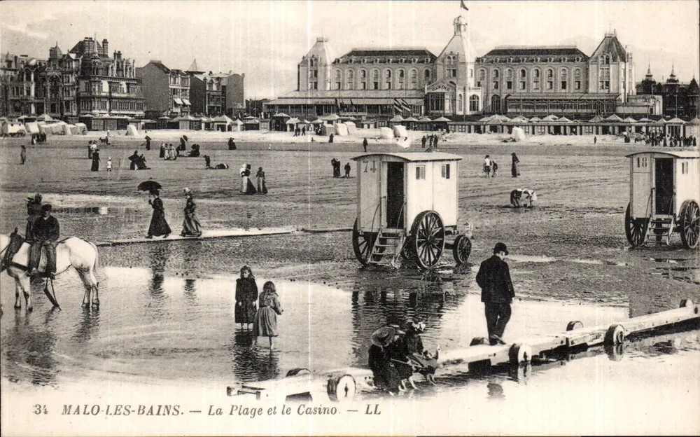 Malo-les-Bains — Die Strandpromenade und das Casino — LL - Vorderseite