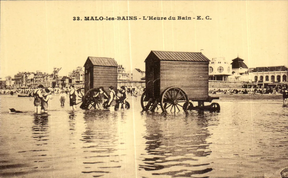 Malo-les-Bains - A Hora do Banho - E.C. - n°33 - Frente