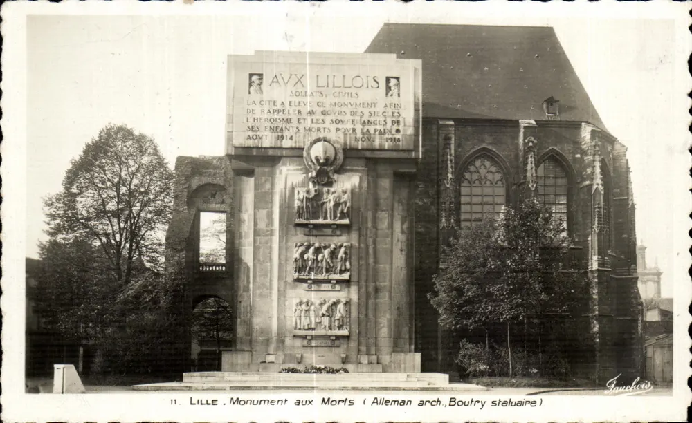 Lille - Monument aux Morts — Verlag Fauchois, n°11 - Vorderseite