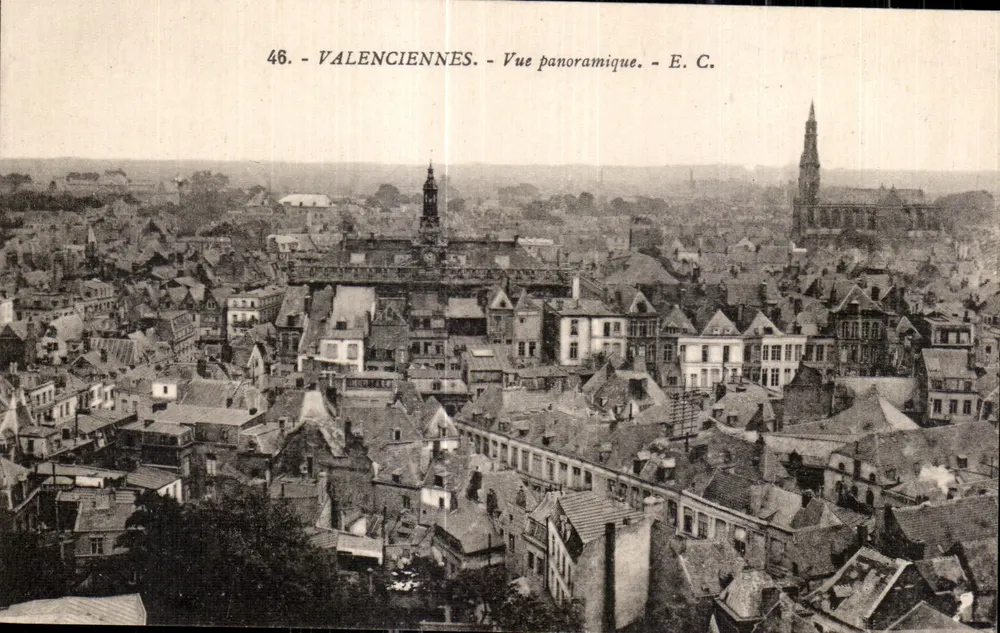 Valenciennes - Vista panorâmica — E. C. n°46 - Frente