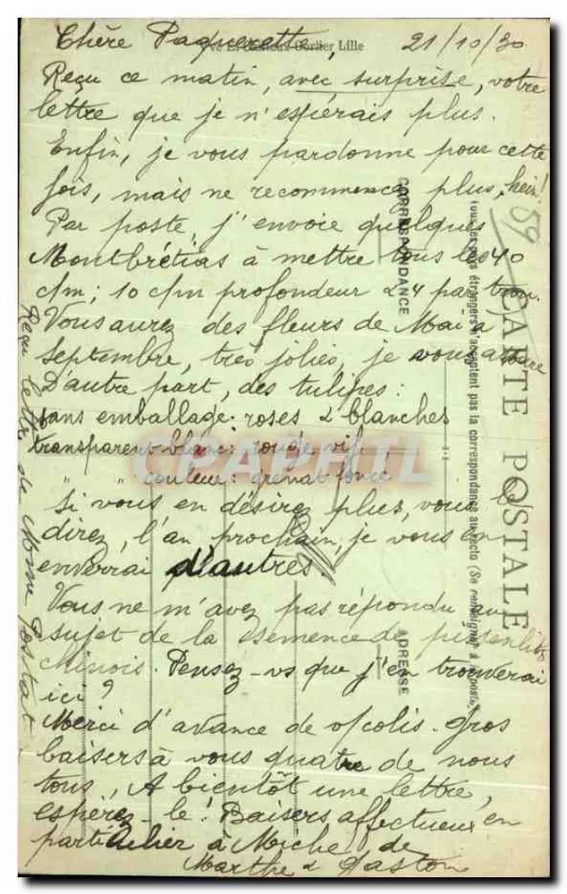 Roubaix - Parque Barbieux — Editora E.C. n°11 - Verso