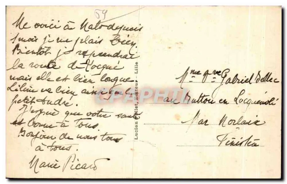 MALO-les-BAINS — Die Digue und das Casino — L.P. 4 - Rückseite