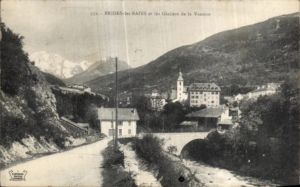Brides-les-Bains und die Gletscher der Vanoise — E. Reynaud, Chambéry, Nr. 332 - Vorderseite