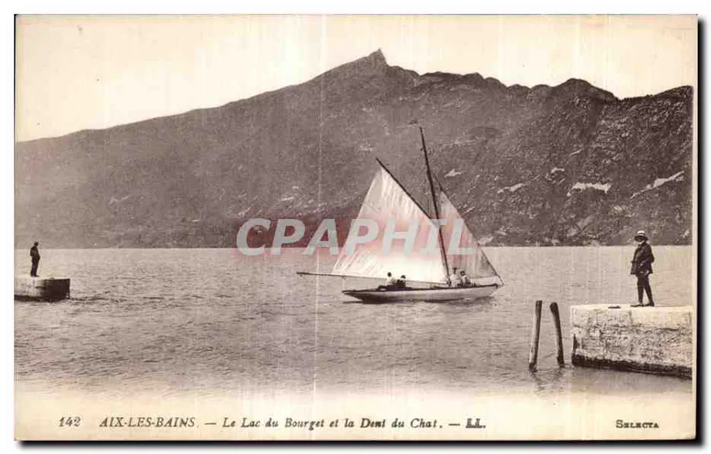Aix-les-Bains — See Bourget und der Dent du Chat — Shlecta, n° 142 - Vorderseite