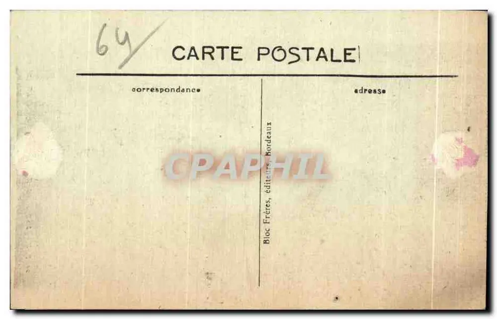 Pau — La Statue de Henri IV, Place Royale — éditeur BR, n° 2671 - Verso