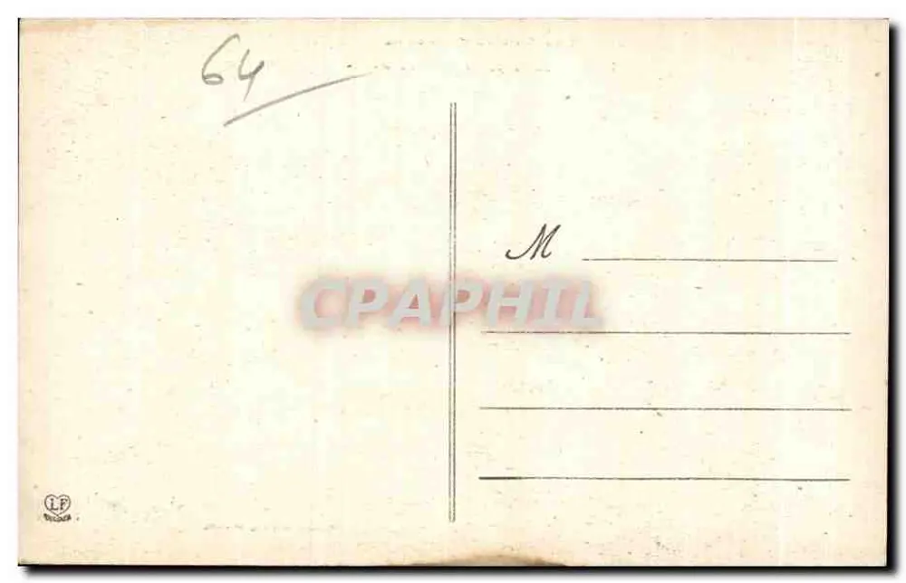 Eaux-Bonnes - A Prefeitura — As Baixas-Pirineus, editor Lacombe & Cie, Toulouse, n°1145 - Verso