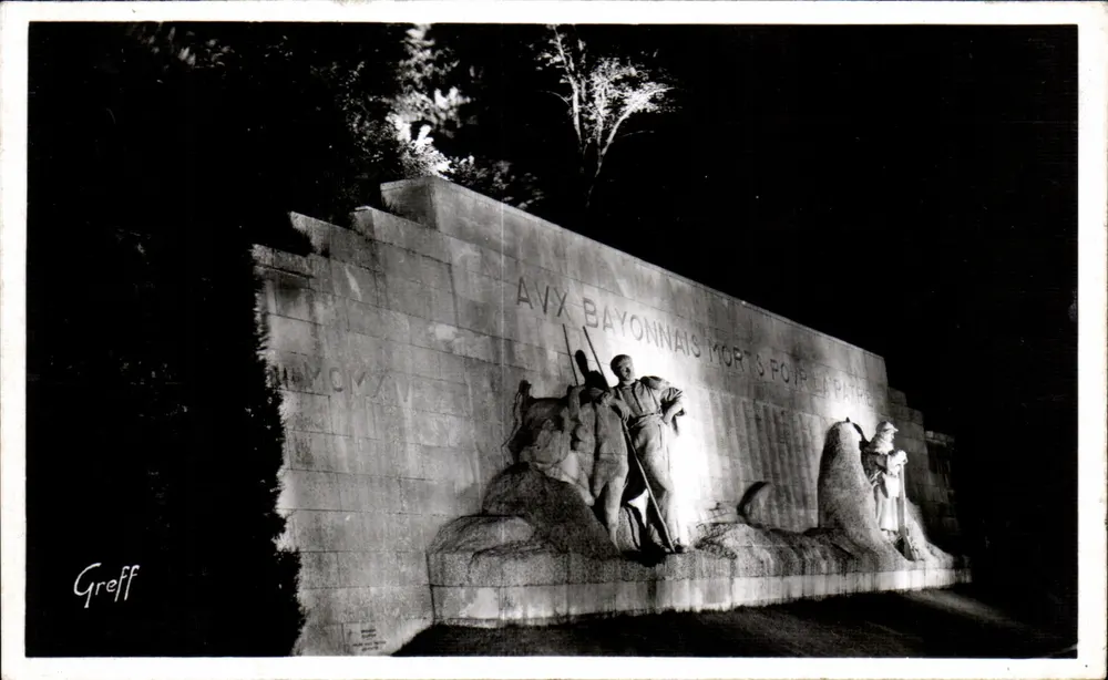 Denkmal für die Bayonnais, die für das Vaterland gestorben sind — Bayonne — Edition Greff - Vorderseite