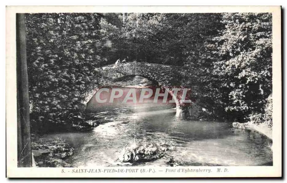Saint-Jean-Pied-de-Port — Brücke von Eyharaberry — M.D. - Vorderseite