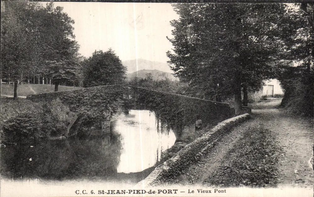 St-Jean-Pied-de-Port — Der Alte Brücke — C.C. 6 - Vorderseite