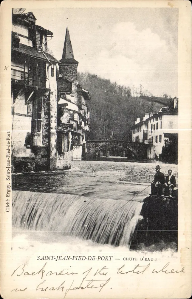 Saint-Jean-Pied-de-Port — Wasserfall — Cliché Eryguy - Vorderseite