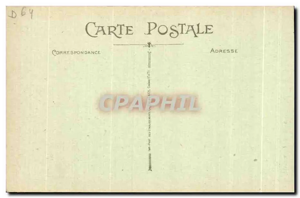 Le Fond d'Ossau, gesehen von der Place Royale — Pau — Verlag C.C. Nr. 3 - Rückseite