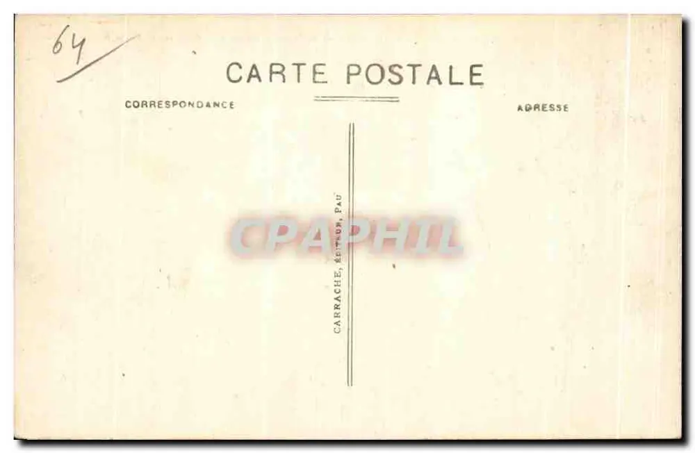 Pau - Der Boulevard des Pyrénées von der Verlängerung der Place Royale aus gesehen — C.C. II - Rückseite