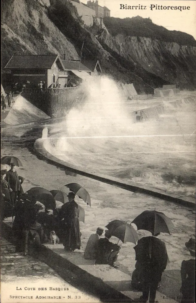 Biarritz Pittoresque — Espectáculo Admíravel — Edição Lourdan N. 33 - Frente