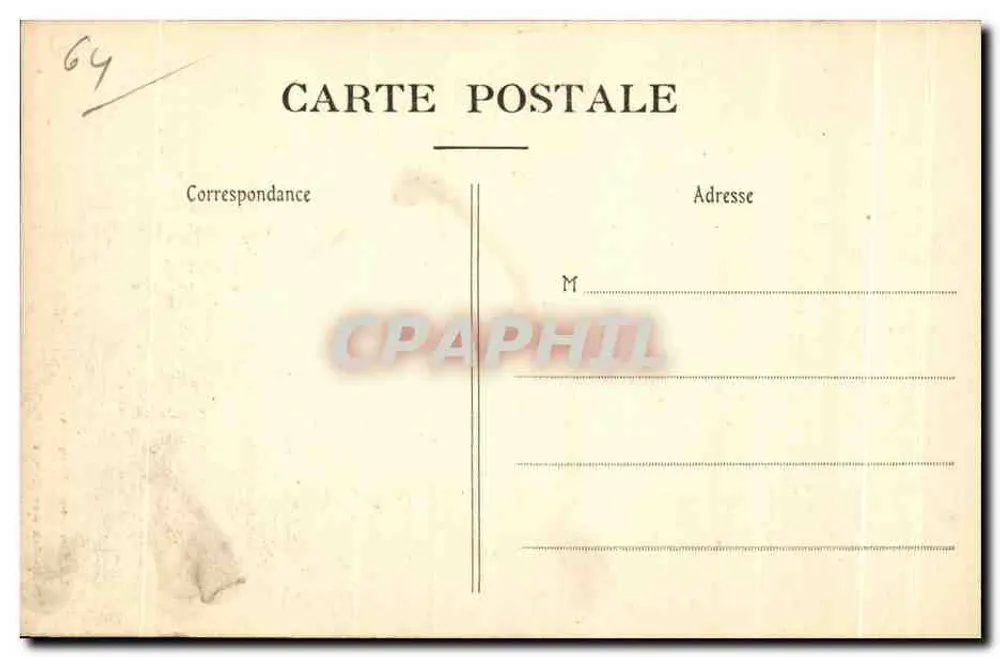 Biarritz Pittoresque — Espectáculo Admíravel — Edição Lourdan N. 33 - Verso