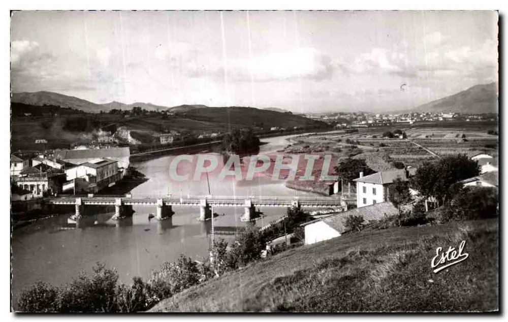 Internationaler Brücke über die Bidassoa — Franco-Spanische Grenze — Estel - Vorderseite