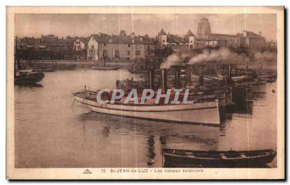 St-JEAN-de-LUZ - Die Sardischen Boote — Verlag C° Aliaiscience des Arts Bâtiment mécaniques, Straßburg - Vorderseite