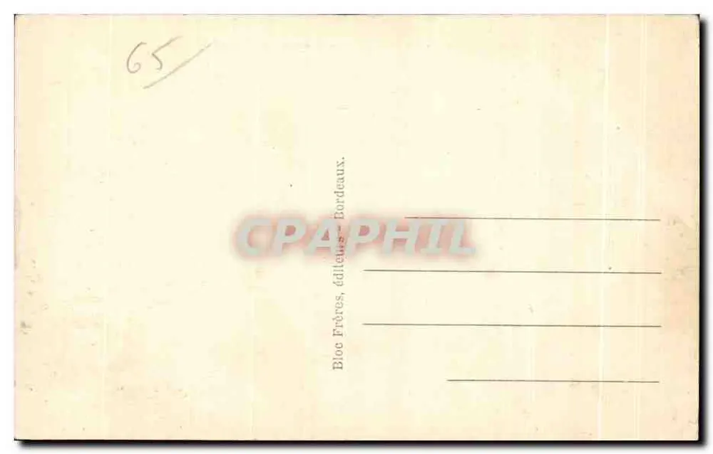 Cauterets — Avenida do Mamelon Verde — B.R. - Verso