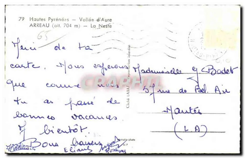 Arreau — Ansicht der Nesfe — Foto Labat - Rückseite