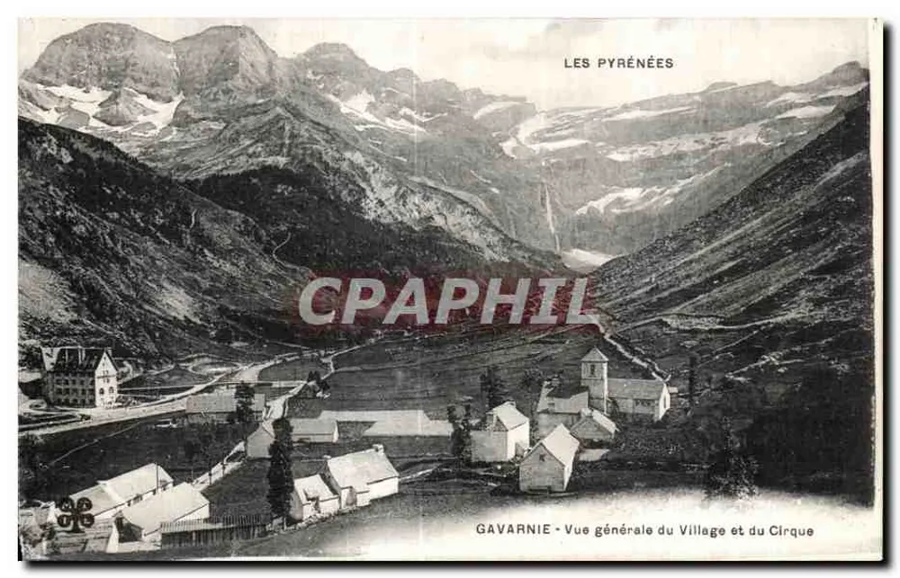 Gavarnie — Allgemeiner Blick auf das Dorf und den Cirque — Die Pyrenäen - Vorderseite