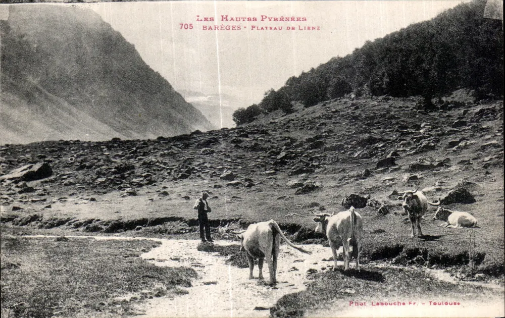 Die Hochpyrenäen — Barèges, Plataneau de Lienz — Foto von Labouche Fr. - Toulouse - Vorderseite