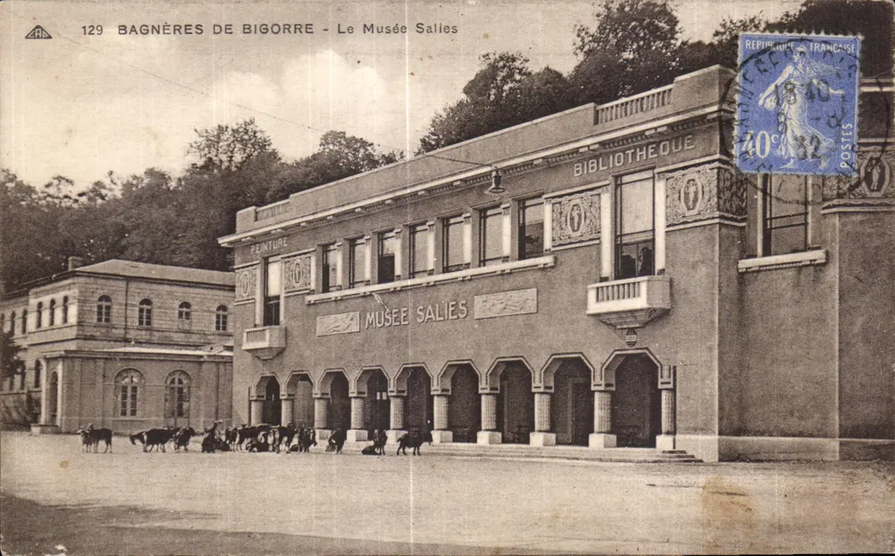 Bagnères-de-Bigorre - O Museu Salies - Biblioteca - Frente