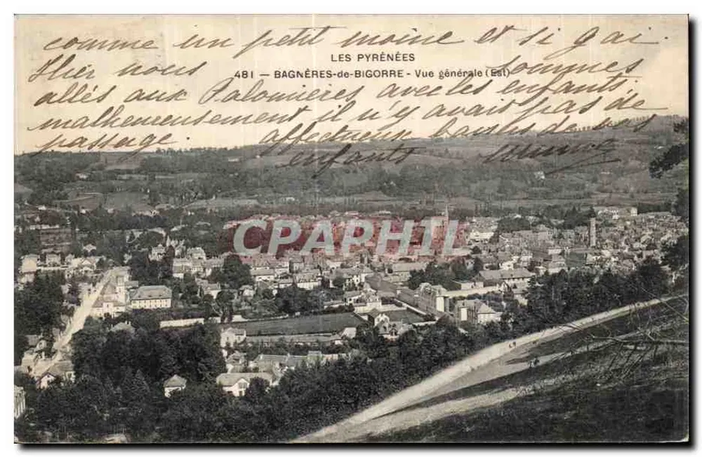 Bagnères-de-Bigorre — Allgemeine Ansicht (Osten) — Die Pyrenäen - Vorderseite