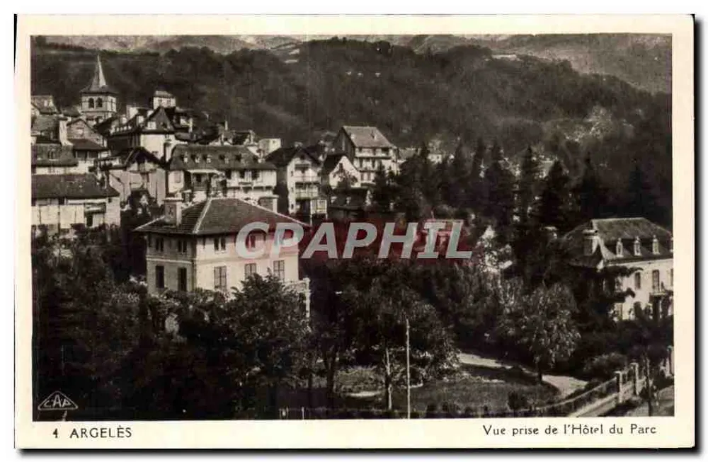 Argelès — Blick vom Hôtel du Parc — CAP - Vorderseite