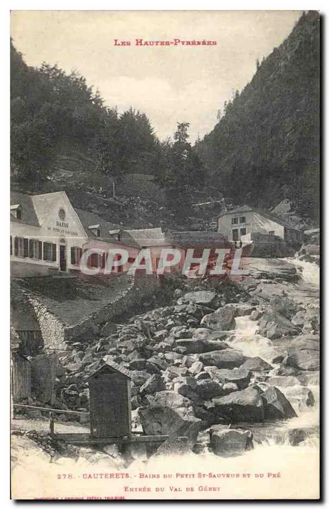 Cauterets - Bains du Petit St-Sauveur et du Pré - Eingang zum Val de Génét — Verlag Cauterets, Nr. 278 - Vorderseite