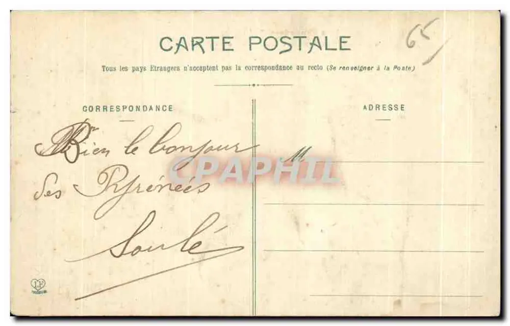 Mauléon-Barousse — Algemene uitzicht — Fototypie Lasouche Frères, Toulouse - Achterkant