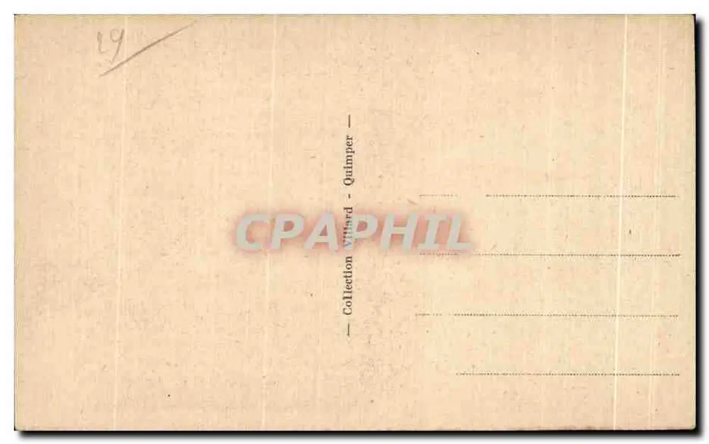 Quimper — A Fachada da Catedral — JOB - Verso