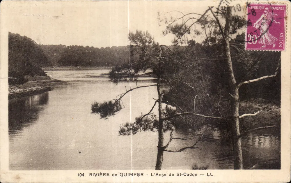 Rivière de Quimper — L'Anse de St-Cadon — LL — n°104 - Frente