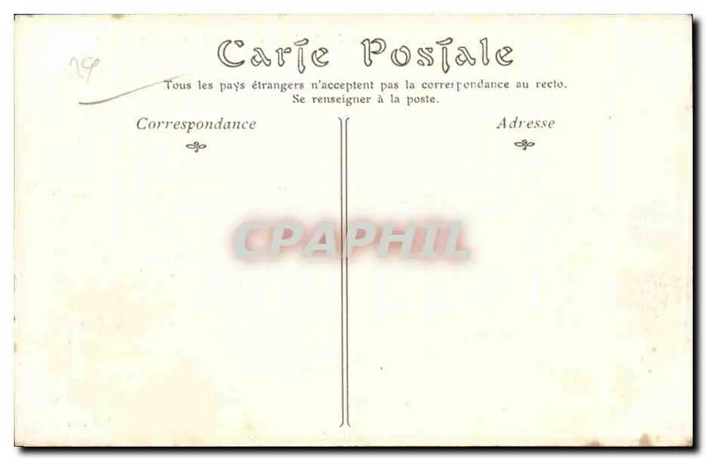 Trégastel-Primel (Finistère) — Les Chaises par gros temps — n° 737 - Rückseite
