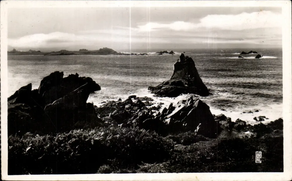 Trégastrél-Primel — Die Felsen am Hafenmund — REAL-PHOTO-G.A.P. - PARIS, n° 409 - Vorderseite