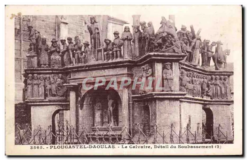 PLOUGASTEL-DAOULAS - Das Calvarium, Detail der Grundplatte (2) - Ausgabe Art E. Hamon & Brieuc - Vorderseite