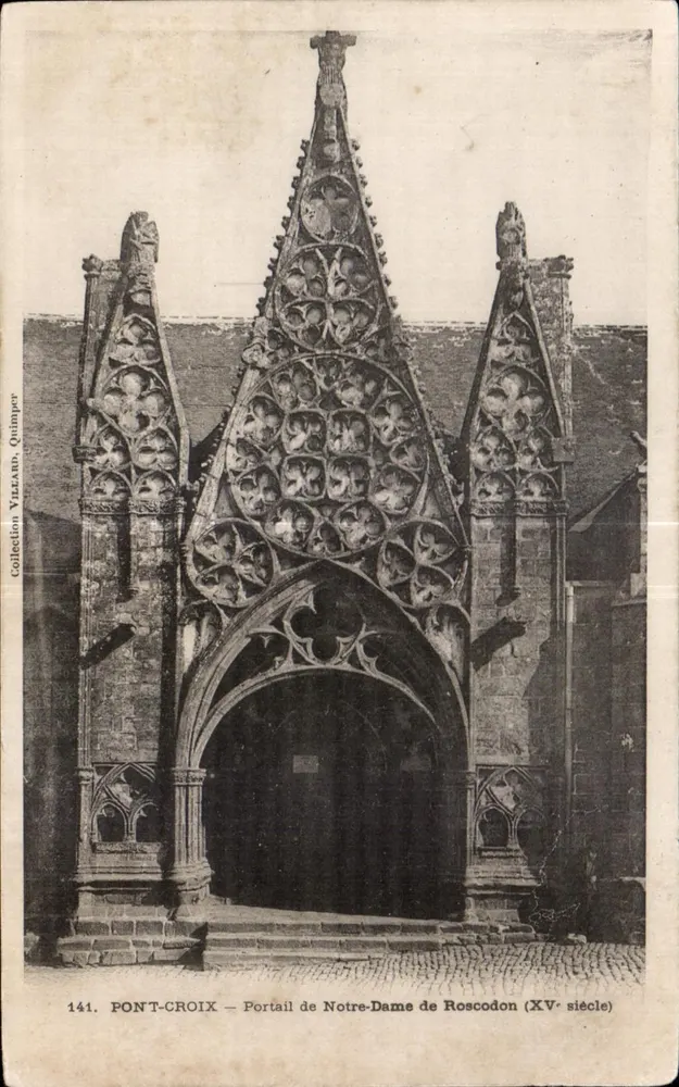 Portal der Notre-Dame de Roscodon — 15. Jahrhundert — Sammlung Villann Quimper, n°141 - Vorderseite