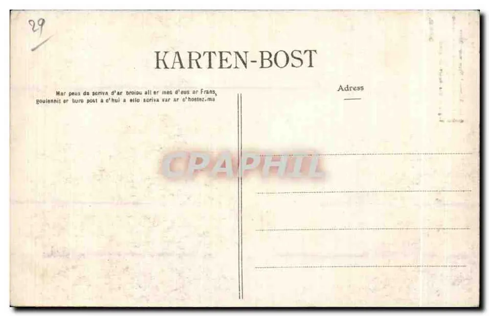 Das Kreuzweg von Plougarastel-Dacoules — Verlag Botrel, Nr. 385 - Rückseite