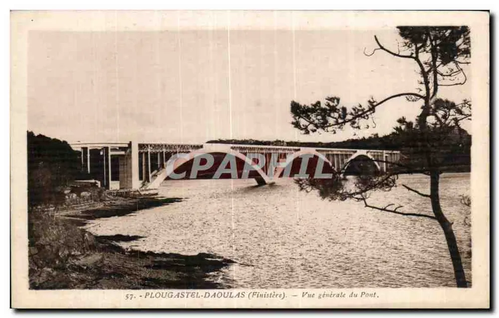 PLOUGASTEL-DAOULAS (Finistère) — Allgemeiner Blick auf die Brücke — n° 57 - Vorderseite
