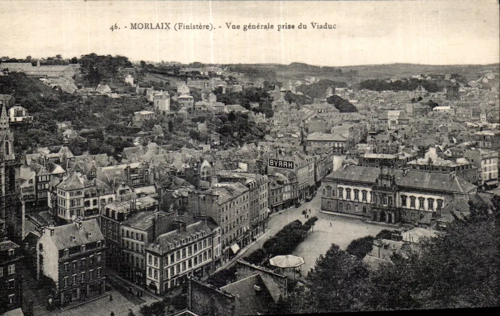 Morlaix (Finistère) — Allgemeiner Blick vom Viadukt — n°46 - Vorderseite