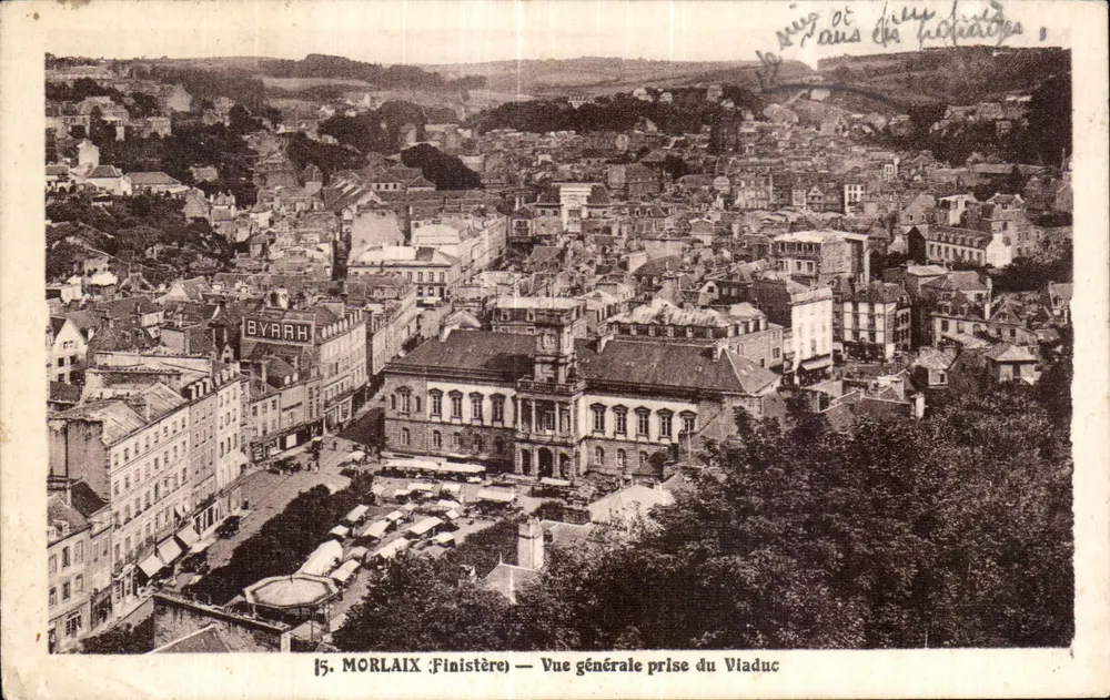 Morlaix (Finistère) — Allgemeiner Blick vom Viadukt — unbekannter Verleger, Nr. 15 - Vorderseite