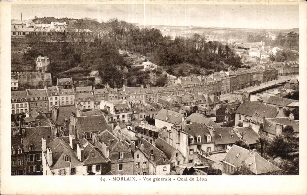 Morlaix - Vista geral - Calçada de Léon - Frente