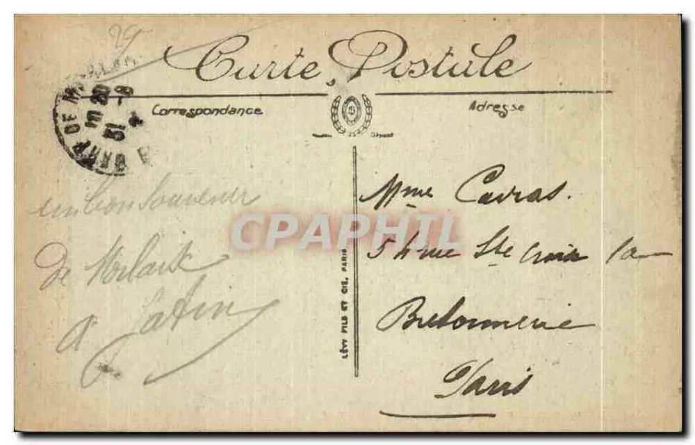 Morlaix — Ansicht vom der Roche aus Richtung Sainte-Mélanie — LL. — SELECTA - Rückseite