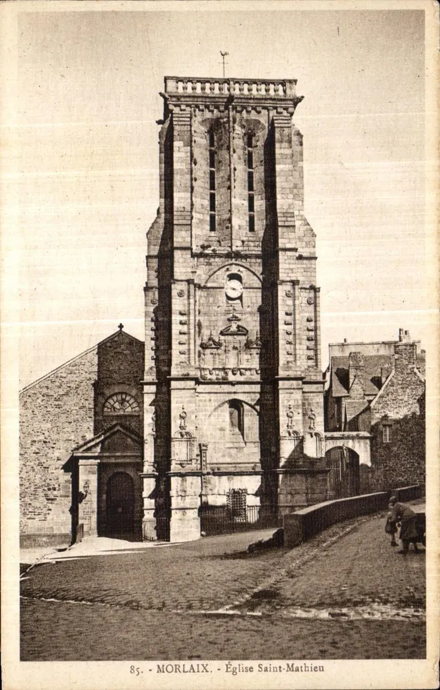 Morlaix - Igreja de São Mateus — Edição 'La Cigogne' Paris - Frente