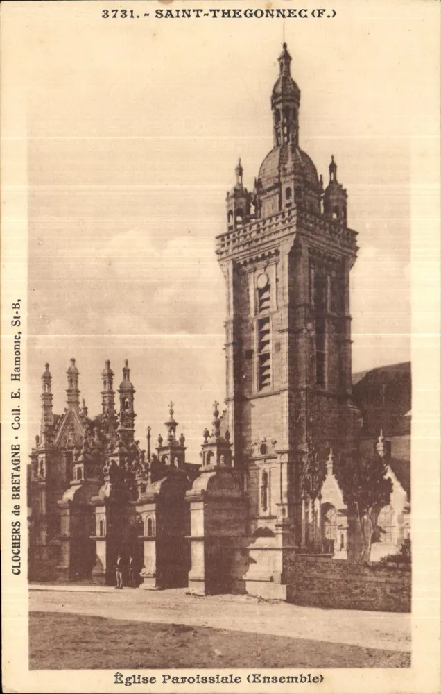 Saint-Thégonnec (F.) — Igreja Paroquial (Conjunto) — CLOCHERS de BRETAGNE, St-B. - Frente