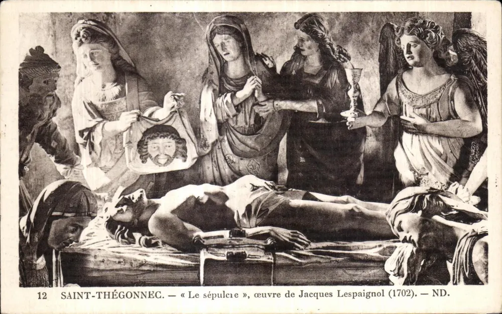 Saint-Thégonnec — « Das Grab », Werk von Jacques Lespaignol (1702) — ND. - Vorderseite
