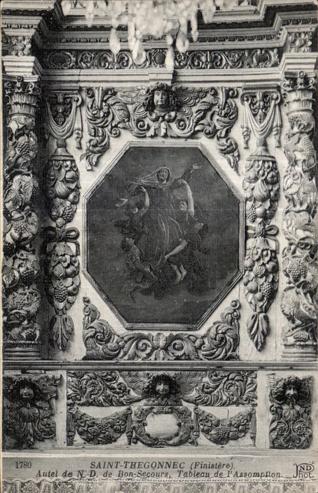 Saint-Thégonnec (Finistère) — Altar der Guten Hilfe, Gemälde der Auferstehung — ND Phot. - Vorderseite