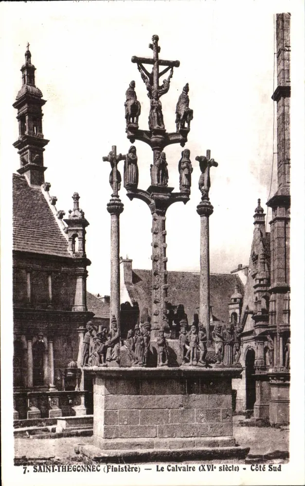 Saint-Thégonnec (Finistère) — Das Kreuzweg (16. Jahrhundert) — Südseite - Vorderseite